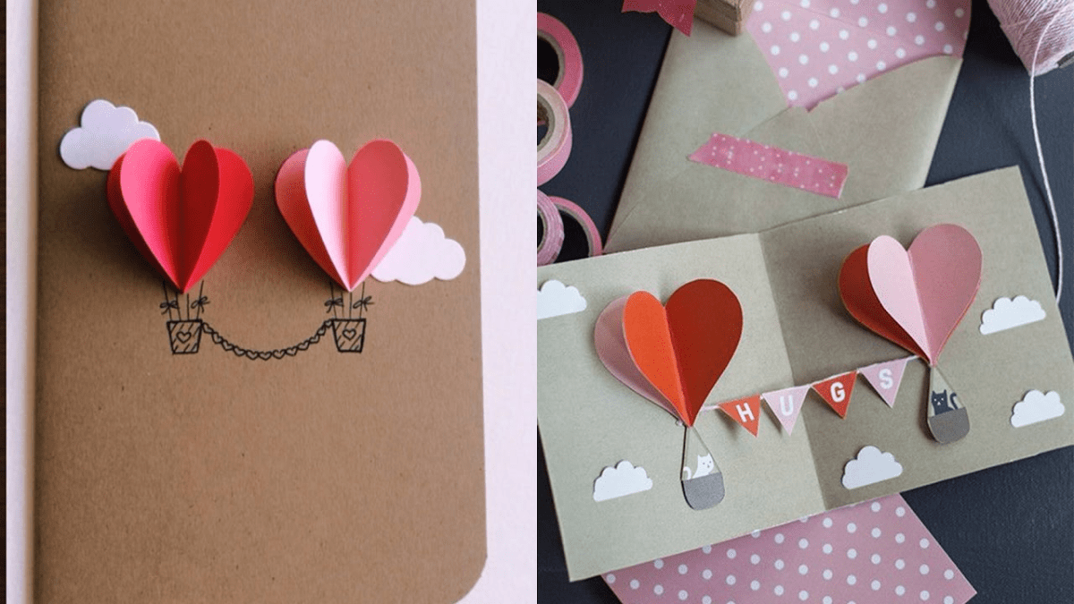 Hướng dẫn cách làm thiệp Valentine Handmade 3D độc đáo, tặng cho ...