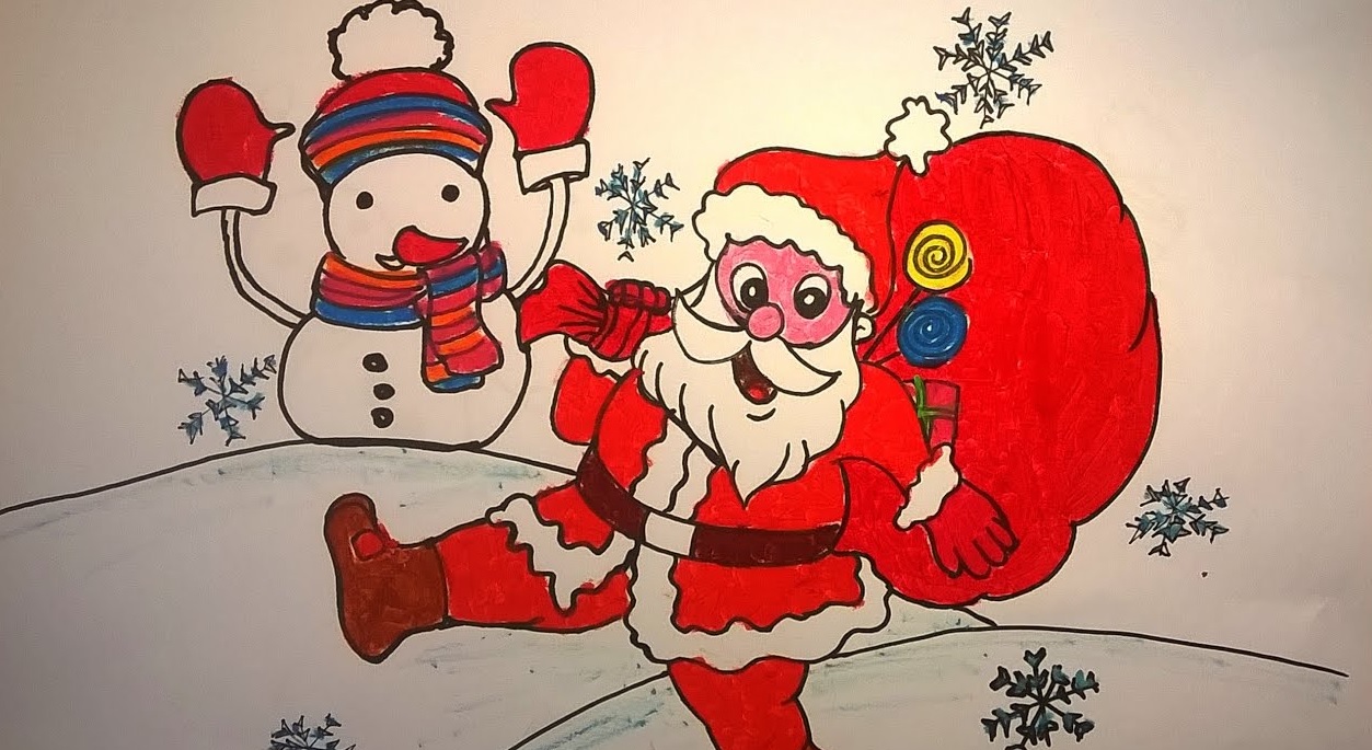 Cách vẽ tranh Noel Giáng Sinh đơn giản, đẹp nhất - Mobitool