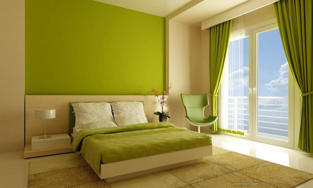 Phòng ngủ xanh