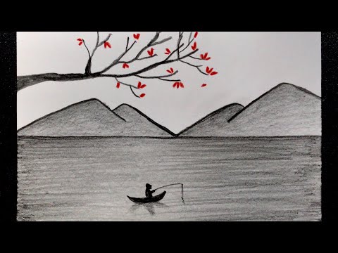 Cách Vẽ Tranh Phong Cảnh Bằng Bút Chì How to draw scenery with pencil YouTube
