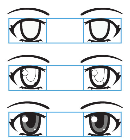 Vẽ mắt cho nhân vật anime manga