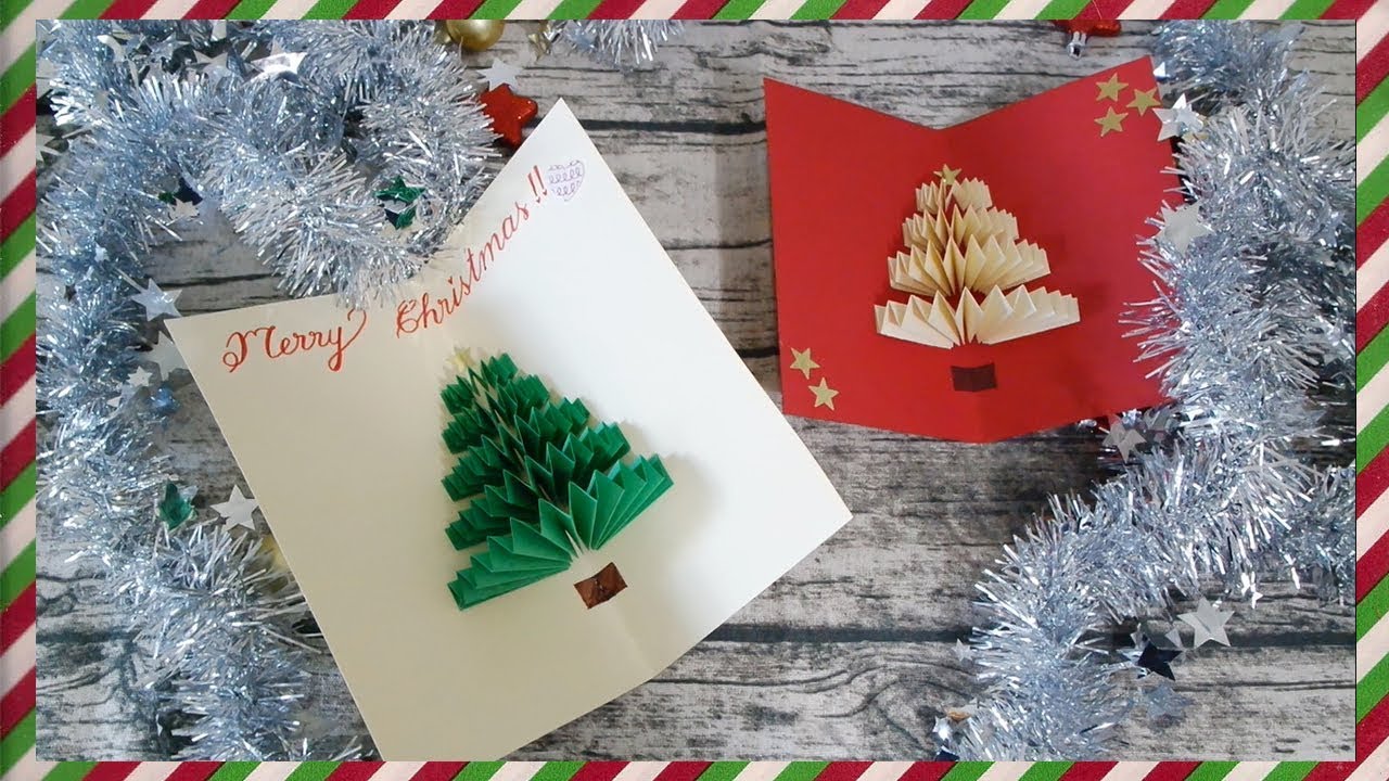 Tự Làm Thiệp Giáng Sinh 3D Siêu Dễ - DIY Pop Up Christmas Card | Alors Queenie - YouTube