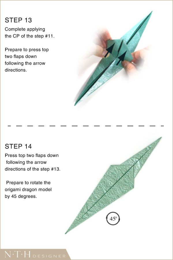 Hướng dẫn cách gấp con rồng bằng giấy Origami - Hình 7