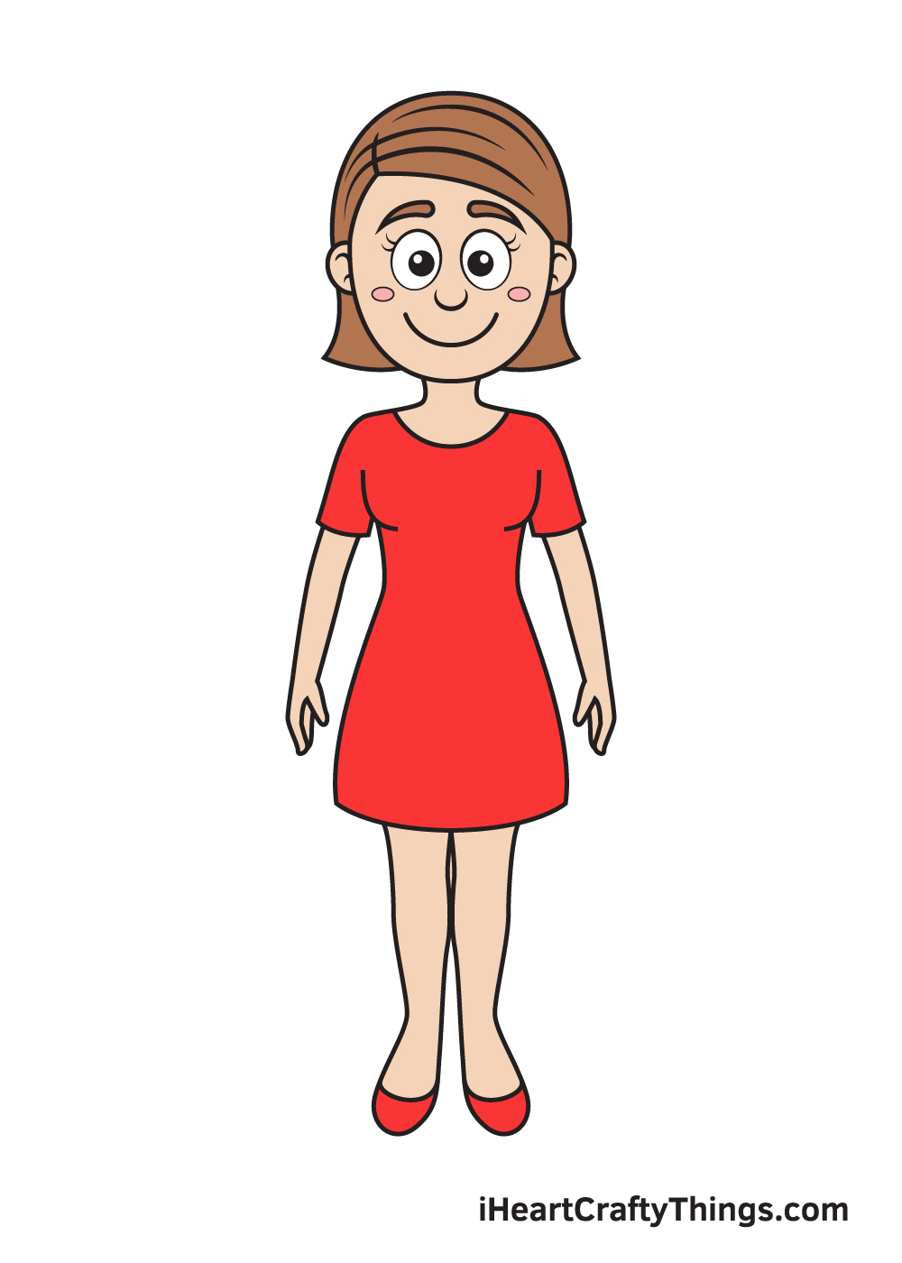 Woman DRAWING – STEP 10 - Hướng dẫn chi tiết cách vẽ cô gái đơn giản với 9 bước cơ bản