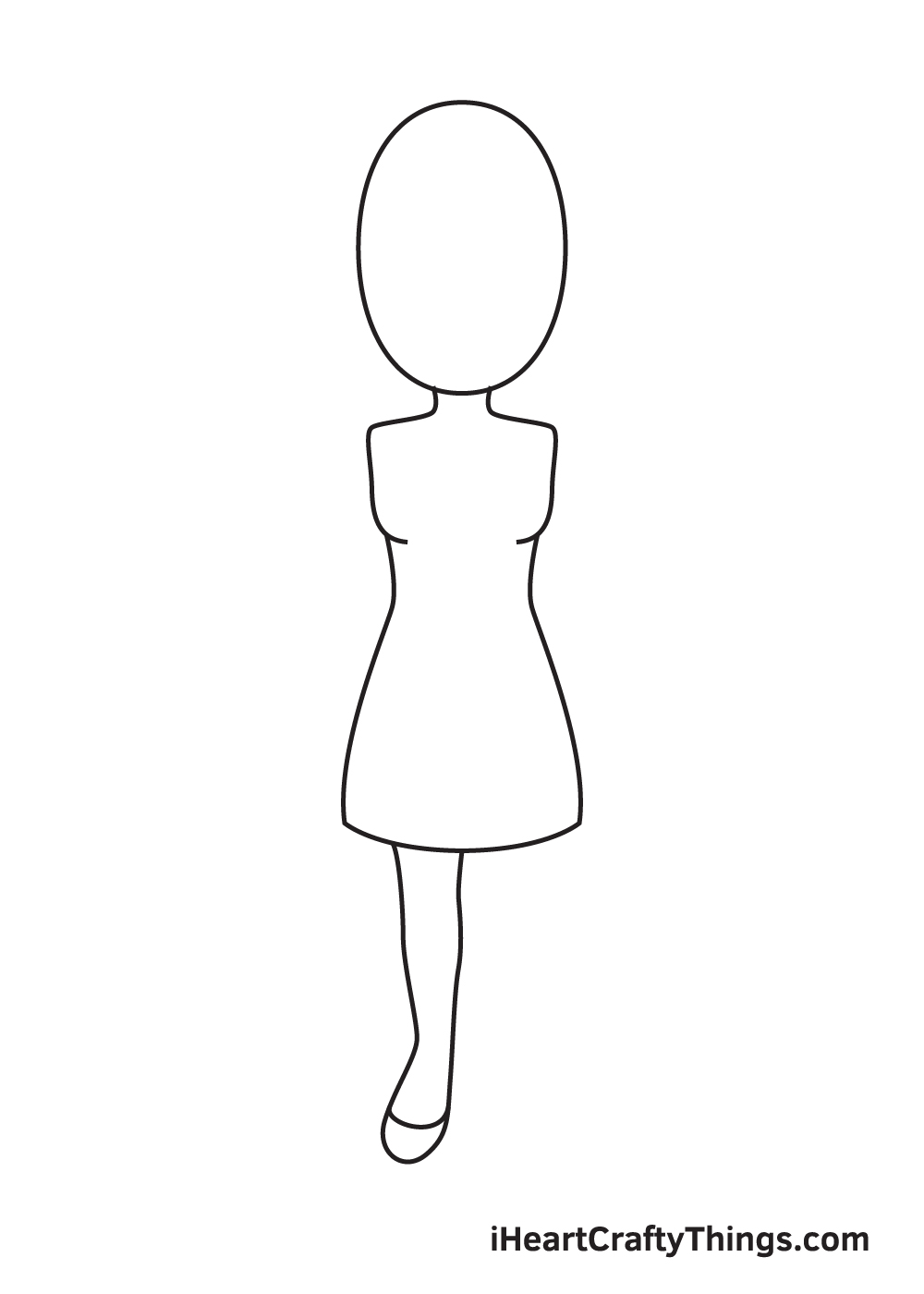 Woman DRAWING – STEP 4 - Hướng dẫn chi tiết cách vẽ cô gái đơn giản với 9 bước cơ bản