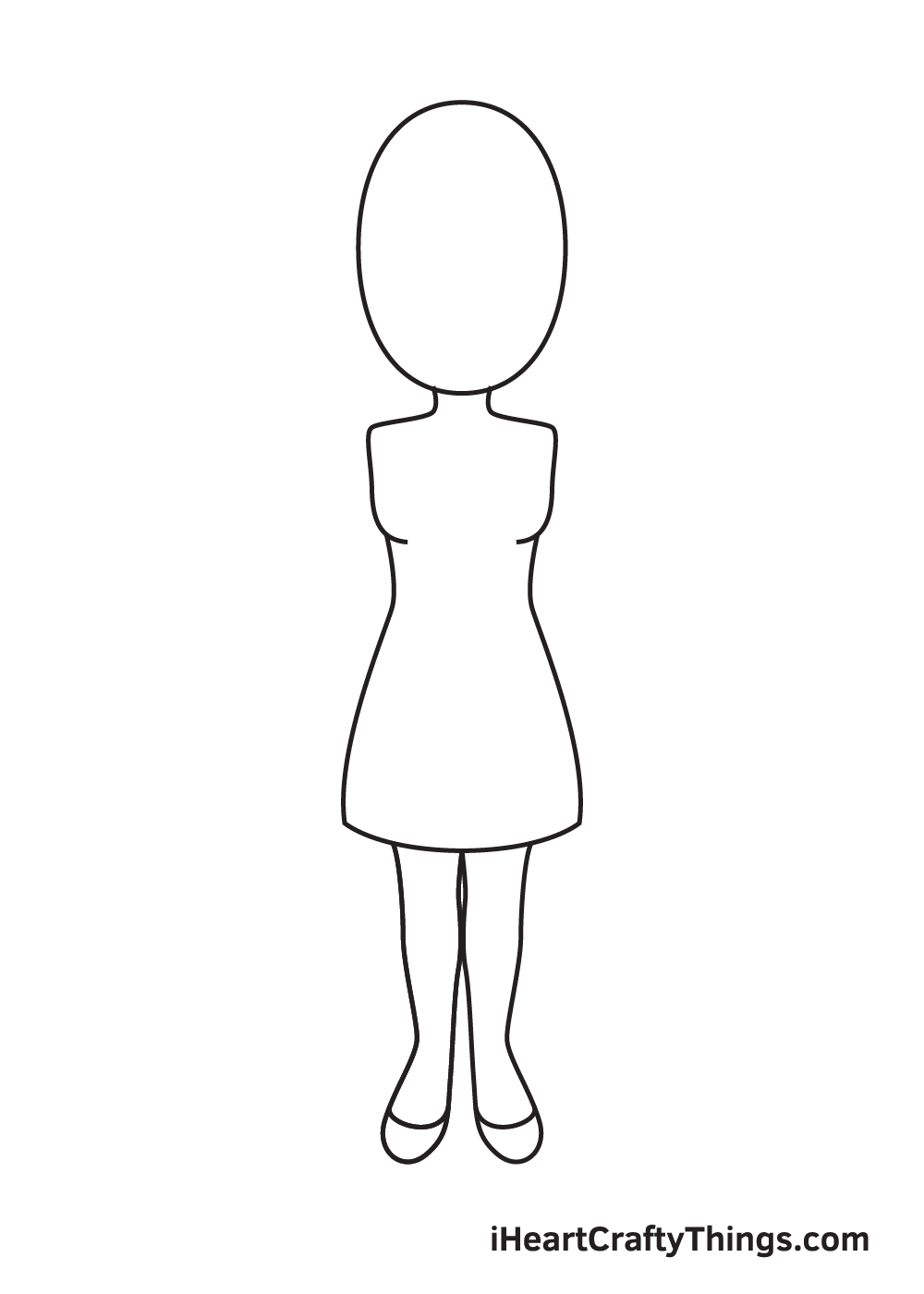 Woman DRAWING – STEP 5 - Hướng dẫn chi tiết cách vẽ cô gái đơn giản với 9 bước cơ bản