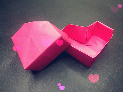 Hướng dẫn cách gấp hộp trái tim Origami