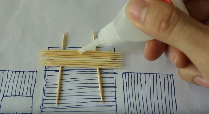 cách làm nhà bằng tăm tre