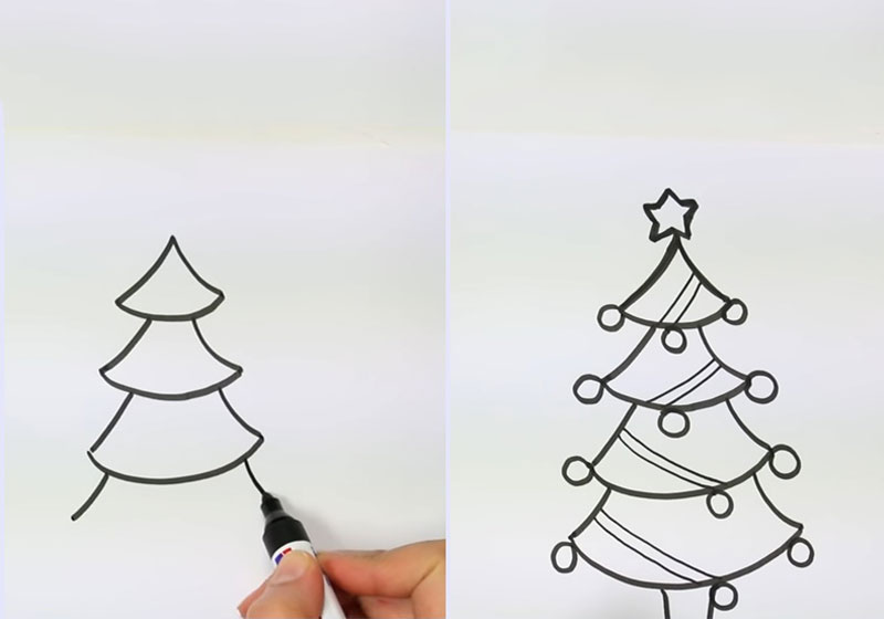 Cách vẽ tranh Noel Giáng Sinh đơn giản đẹp nhất METAvn