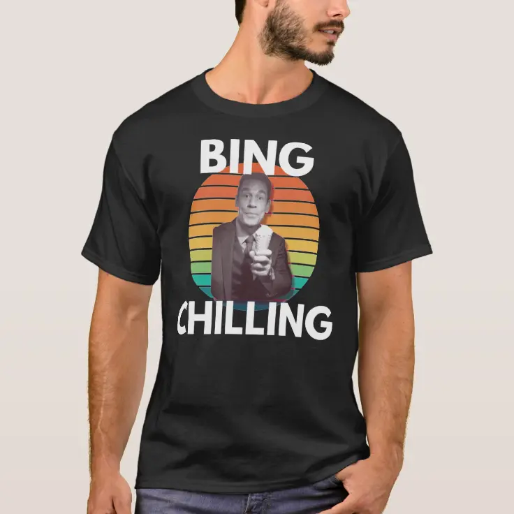 Bing Chilling Retro John Xina Ice Cream Bing Chill T-Shirt | Zazzle