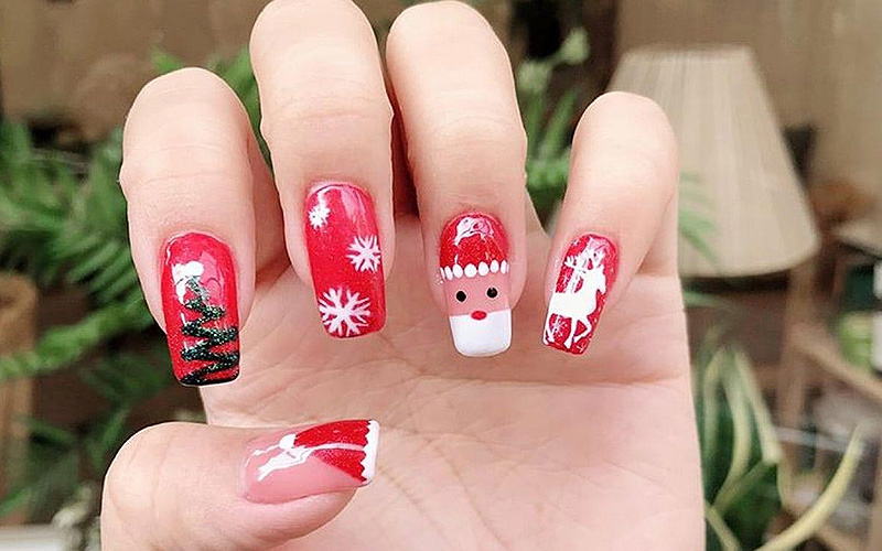 Top 10 Mẫu nail phong cách Giáng sinh đơn giản đáng yêu Toplistvn