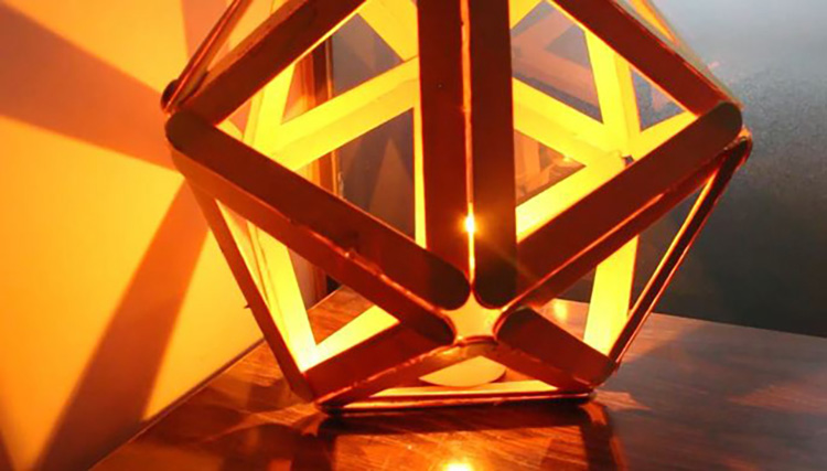 Thế Giới Đèn Gỗ - Hướng dẫn làm đèn ngủ handmade từ que kem gỗ 11