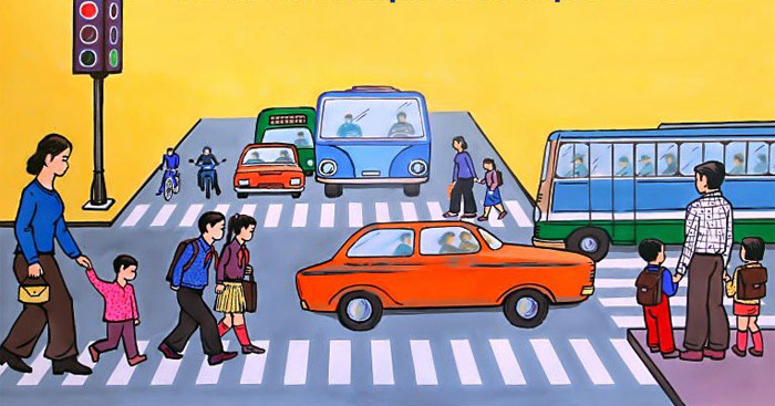Tranh vẽ an toàn giao thông