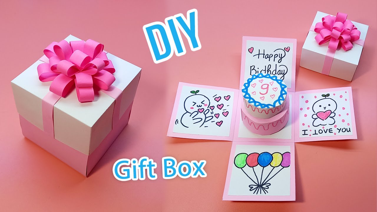 Cách làm Hộp quà hình bánh sinh nhật  Ai Khéo Tay