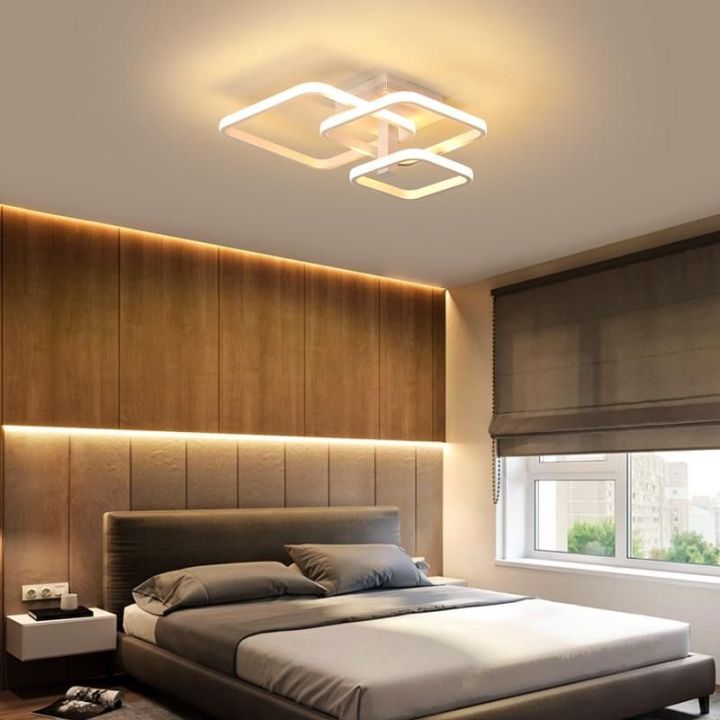 Trang trí phòng ngủ bằng đèn màu ấm
