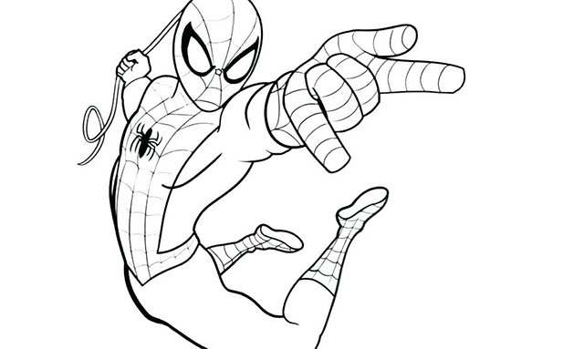 Sammlung von Malvorlagen für Spider-Man