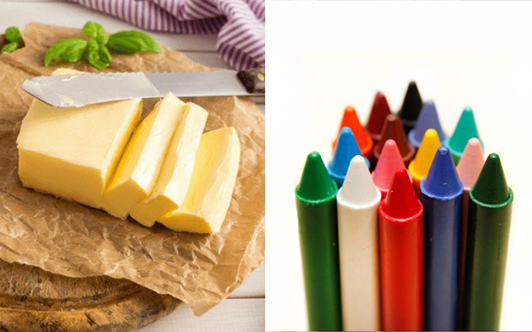 Cách làm sáp thơm phòng bằng bút màu và bơ 