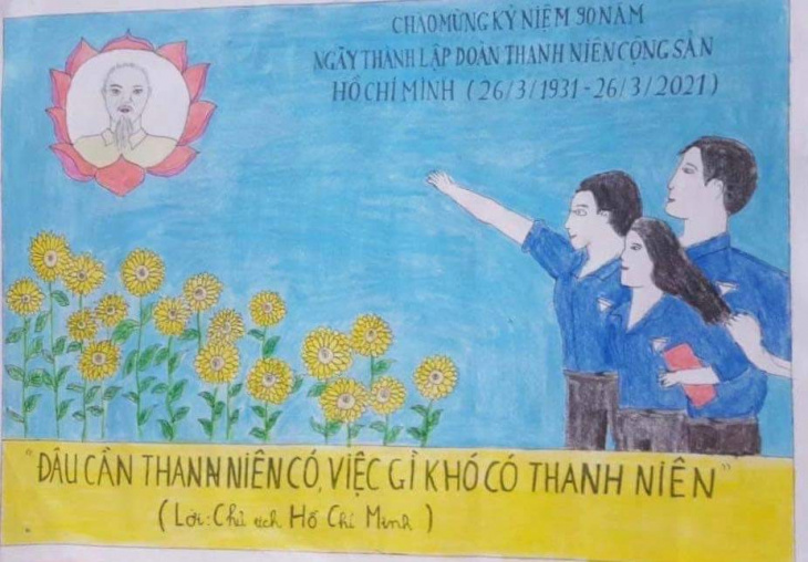 Khám phá, trải nghiệm 50+ tranh vẽ về Đoàn TNCS Hồ Chí Minh đẹp