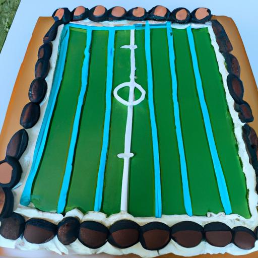 Bánh sinh nhật có thiết kế sân bóng đá