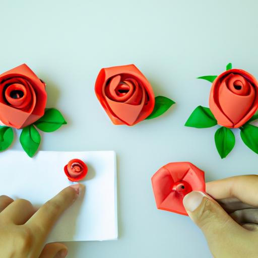 Cách gấp hoa hồng bằng giấy nhún