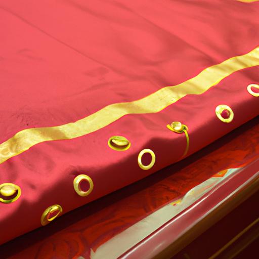 Gần cận vải nhung được sử dụng để may áo dài