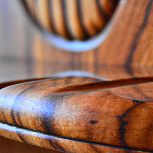 Gần cận vân gỗ trên ghế gỗ handmade.