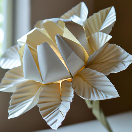 Hoa huệ giấy tinh xảo với những chi tiết tinh tế