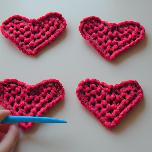 Hướng dẫn chi tiết từng bước để đan len một tác phẩm hình trái tim