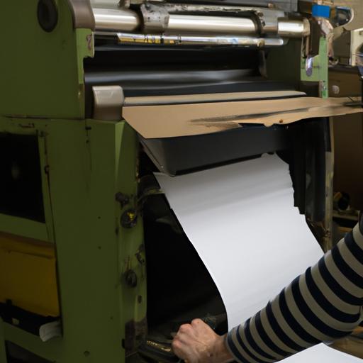 Người sử dụng máy tái chế giấy để sản xuất giấy mới