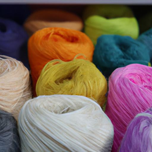 Nhiều sợi len màu sắc đa dạng