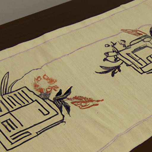 Một tấm thảm bàn thêu tay với những họa tiết truyền thống của Việt Nam sẽ mang đến nét văn hóa cho mỗi ngôi nhà.