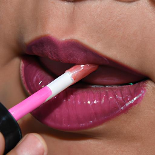Sử dụng lip gloss để tạo hiệu ứng bóng cho đôi môi