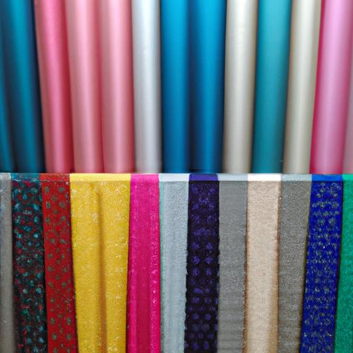 Tủ vải kate lụa với nhiều màu sắc khác nhau tại cửa hàng vải