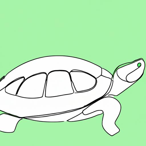 Con rùa được vẽ theo phong cách tối giản