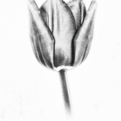 Hoa tulip vẽ chân dung với độ chân thực cao