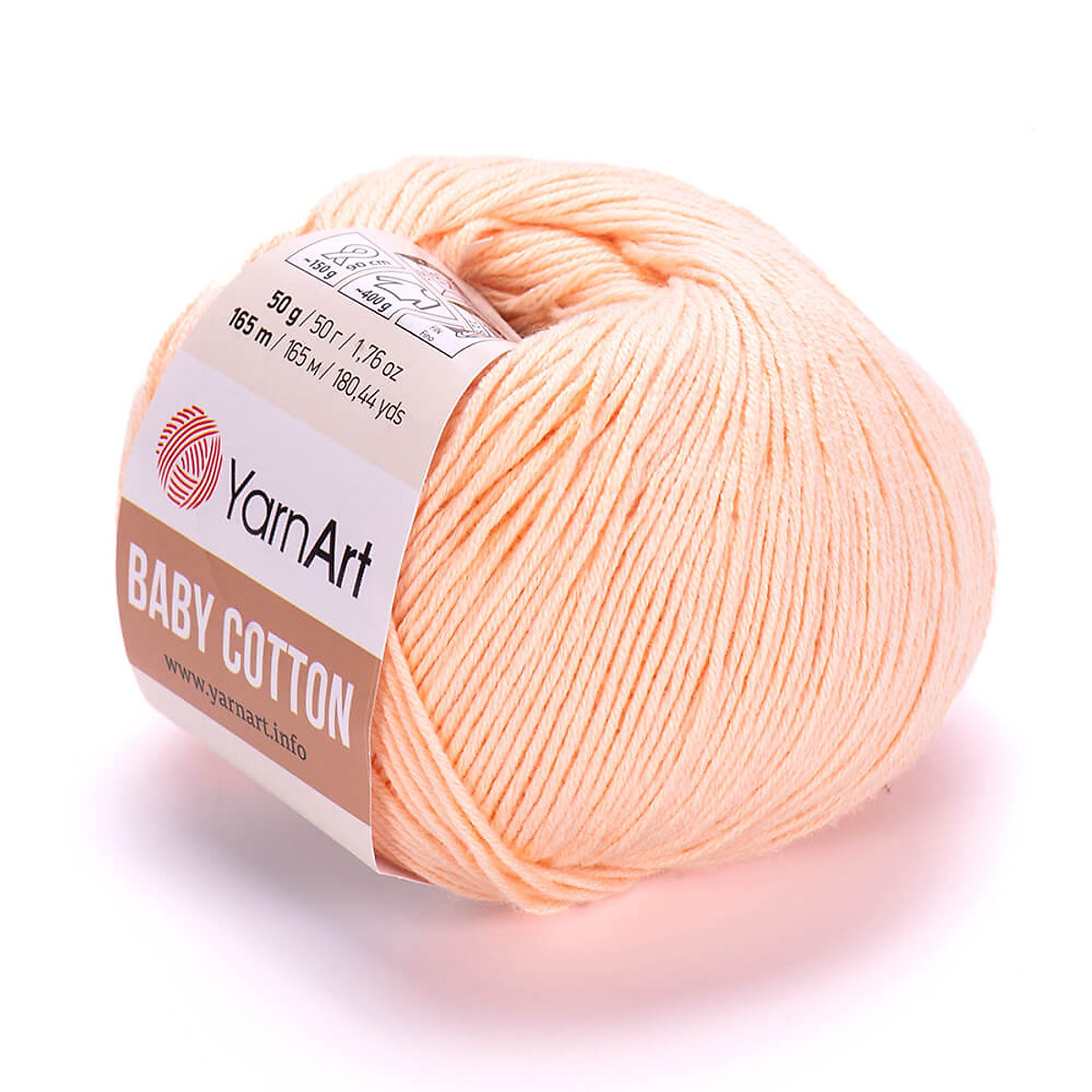 Cuộn len Baby Cotton trơn dành cho bé - Nhập khẩu từ hãng YarnArt - 50gram  dài 165m