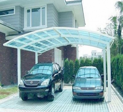 Mái vòm nhà xe giúp che nắng mưa bảo vệ xe cộ an toàn