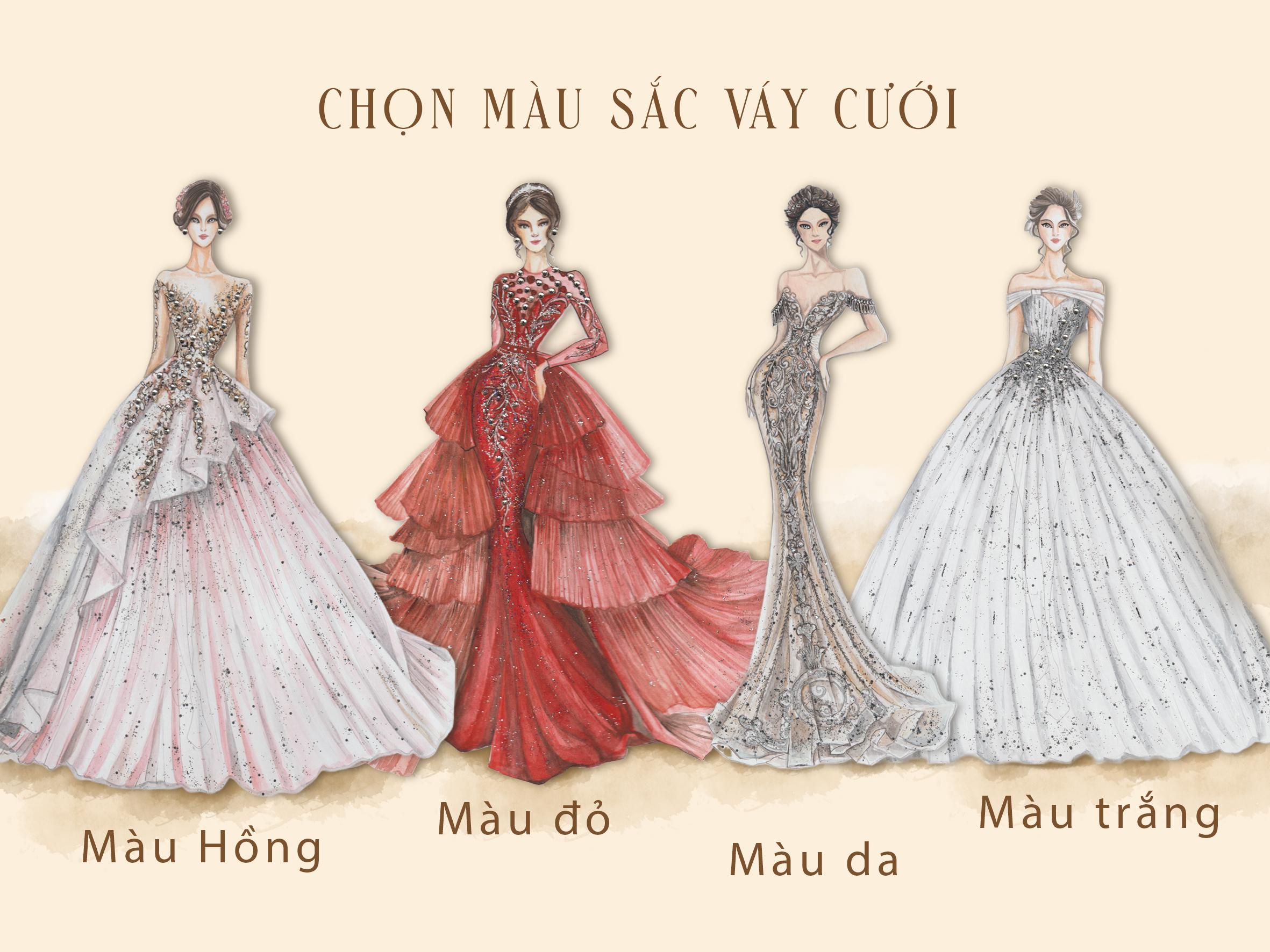 Linh Nga Bridal hé lộ phác thảo váy cưới của hot girl Xoài Non Ngôi sao